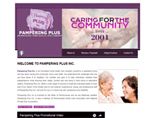 Tablet Screenshot of pamperingplus.com